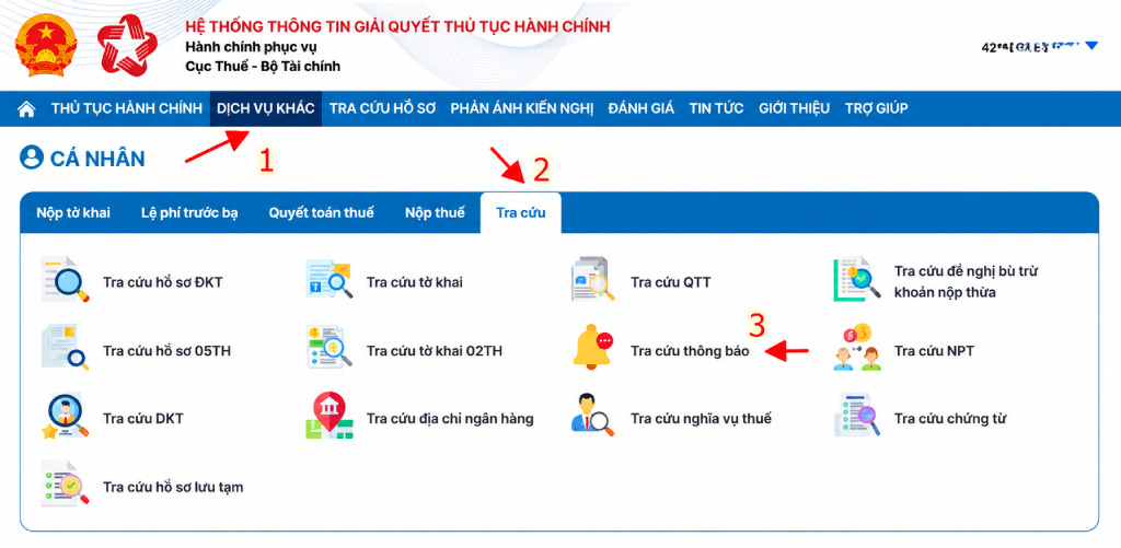 Hướng dẫn kê khai thuế hộ kinh doanh trên Cổng Dịch vụ công của Cục Thuế