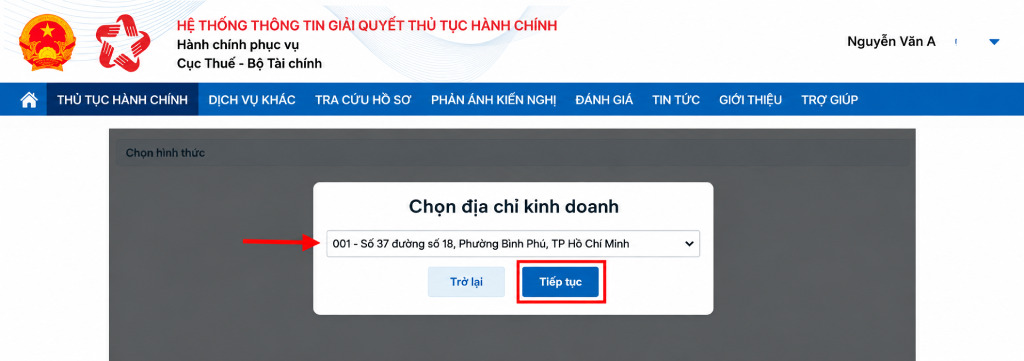 Hướng dẫn kê khai thuế hộ kinh doanh trên Cổng Dịch vụ công của Cục Thuế