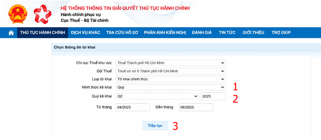 Hướng dẫn kê khai thuế hộ kinh doanh trên Cổng Dịch vụ công của Cục Thuế
