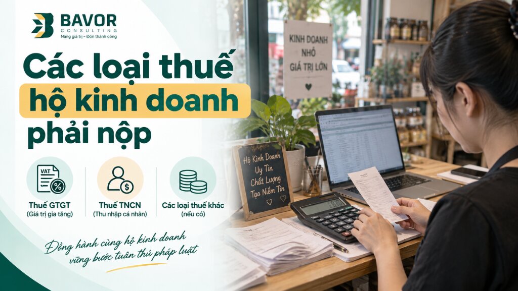 Các loại thuế hộ kinh doanh phải nộp