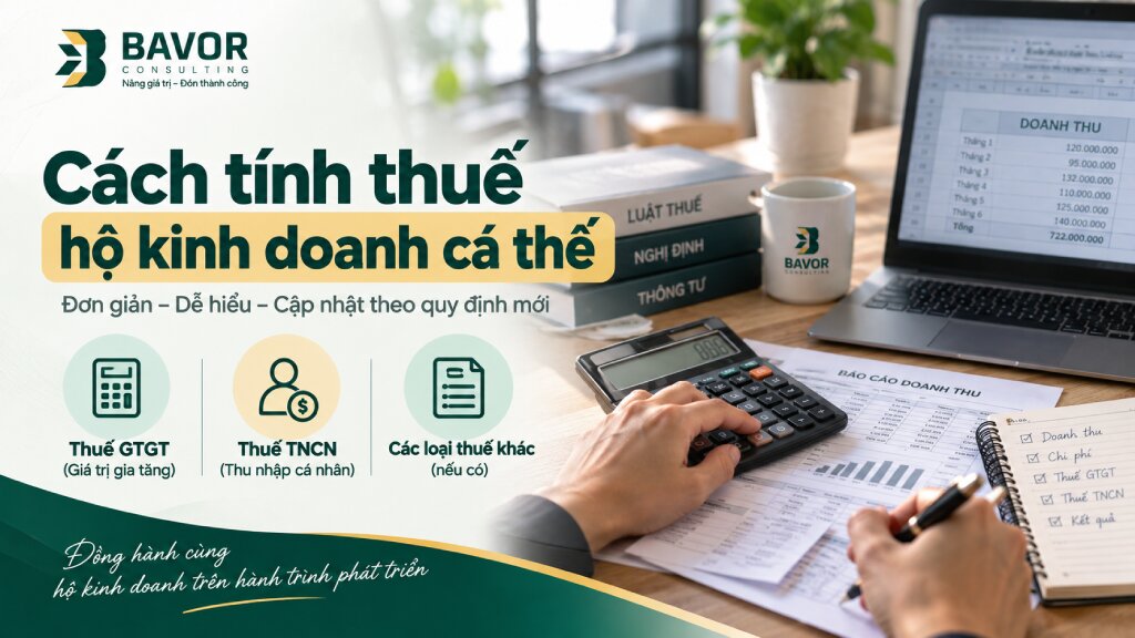 Cách tính thuế hộ kinh doanh cá thể