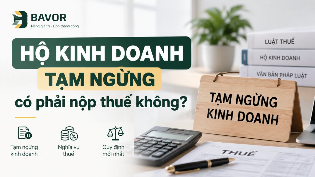 Hộ kinh doanh tạm ngừng có phải nộp thuế không?