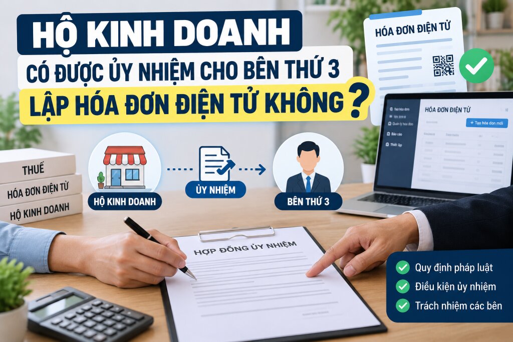 Hộ Kinh Doanh Có Được Ủy Nhiệm Bên Thứ 3 Lập Hóa Đơn Điện Tử?