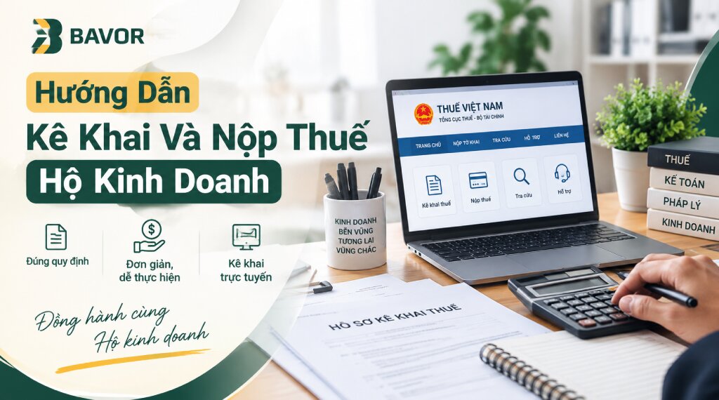 Hướng dẫn chi tiết kê khai thuế hộ kinh doanh cá thể