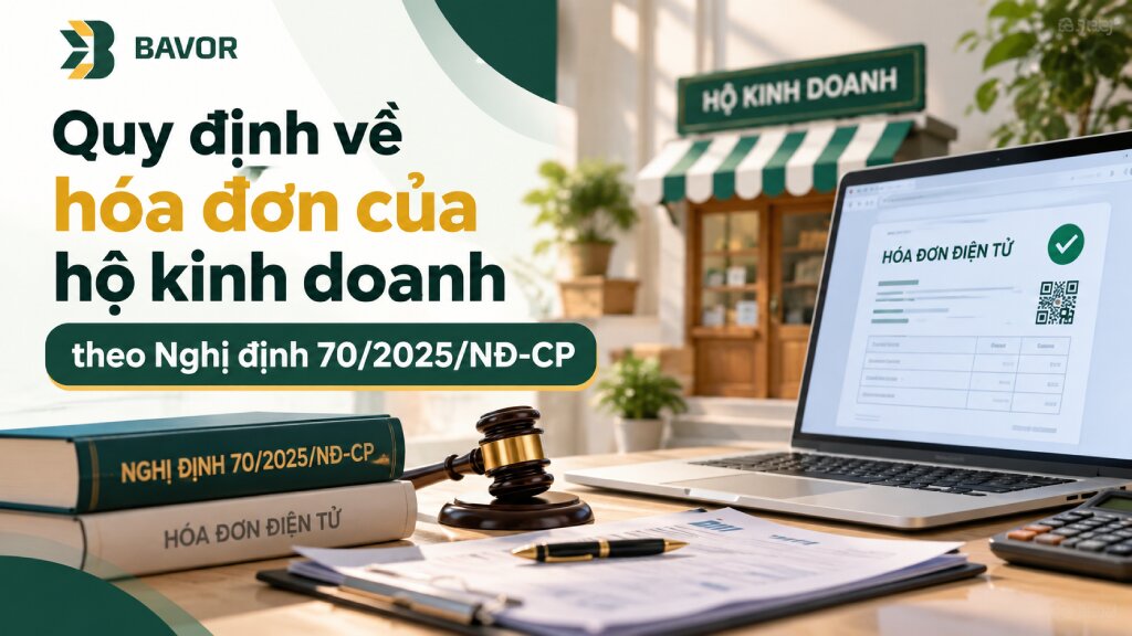 Quy định về hóa đơn của hộ kinh doanh theo Nghị định 70/2025/NĐ-CP