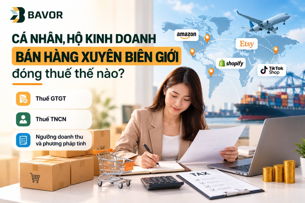 Cá nhân, hộ kinh doanh bán hàng xuyên biên giới đóng thuế thế nào?