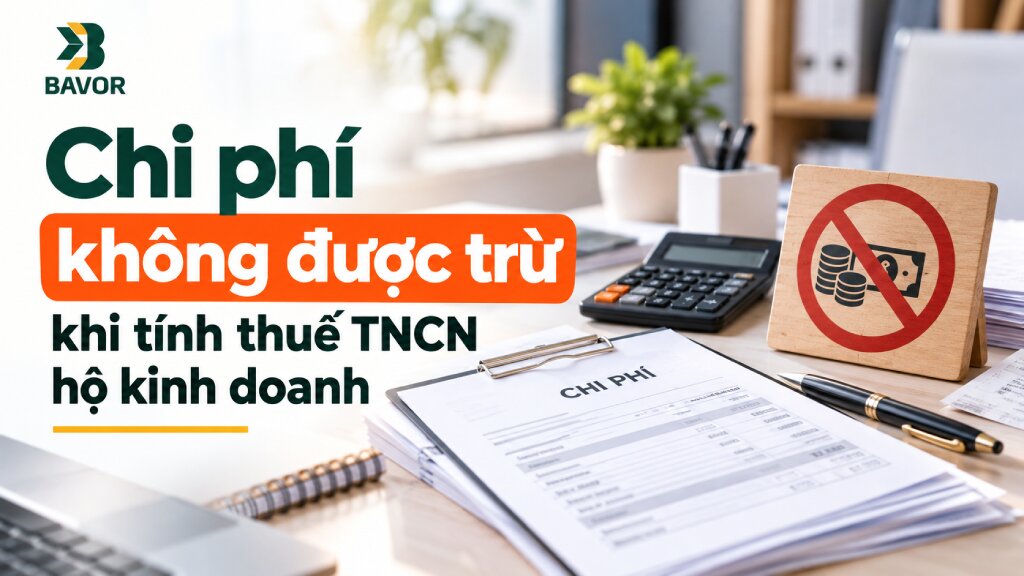 Chi phí không được trừ khi tính thuế TNCN hộ kinh doanh