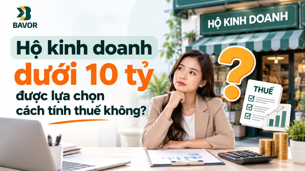 Hộ kinh doanh dưới 10 tỷ được lựa chọn cách tính thuế không?
